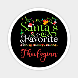 Santas Favorite - Theologian - Holiday Top Elf Profession Magnet